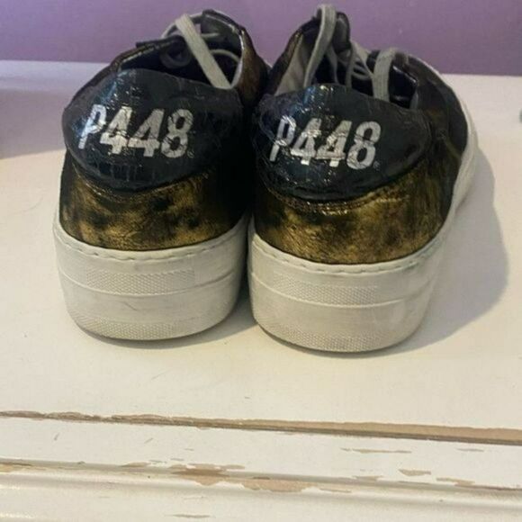 P448 Spacelow Monet Gold Sneakers - Picture 5 of 7
